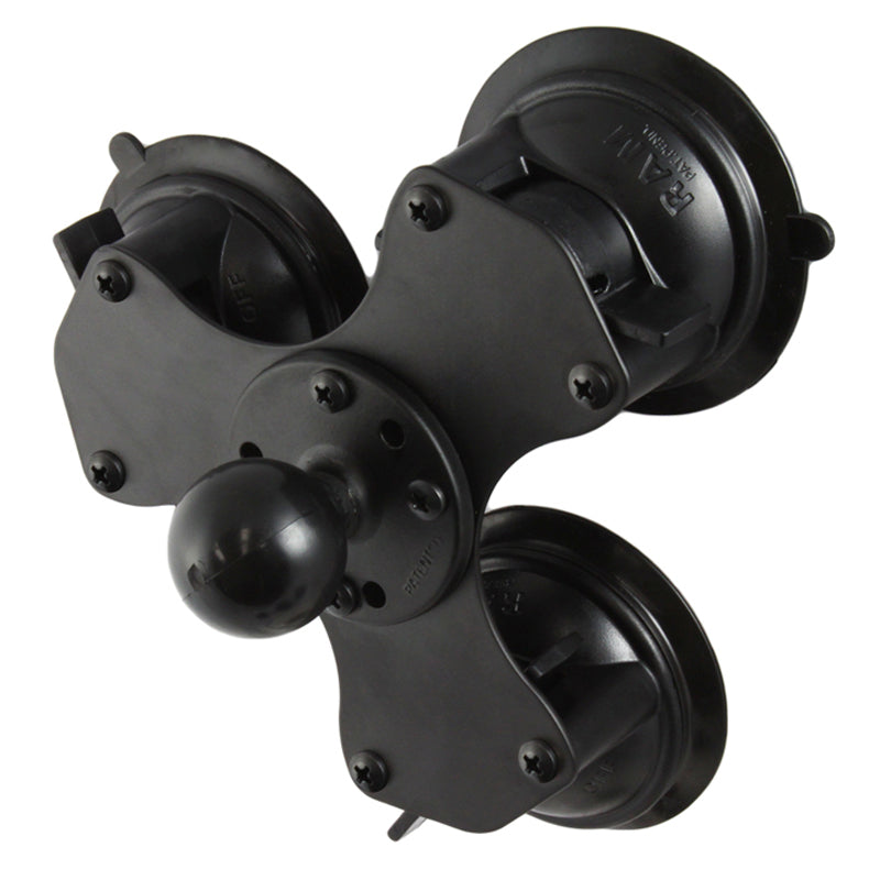 RAM twist locktrade triple zuignap kogelbasis - RAM Mounts RAM-224-3U