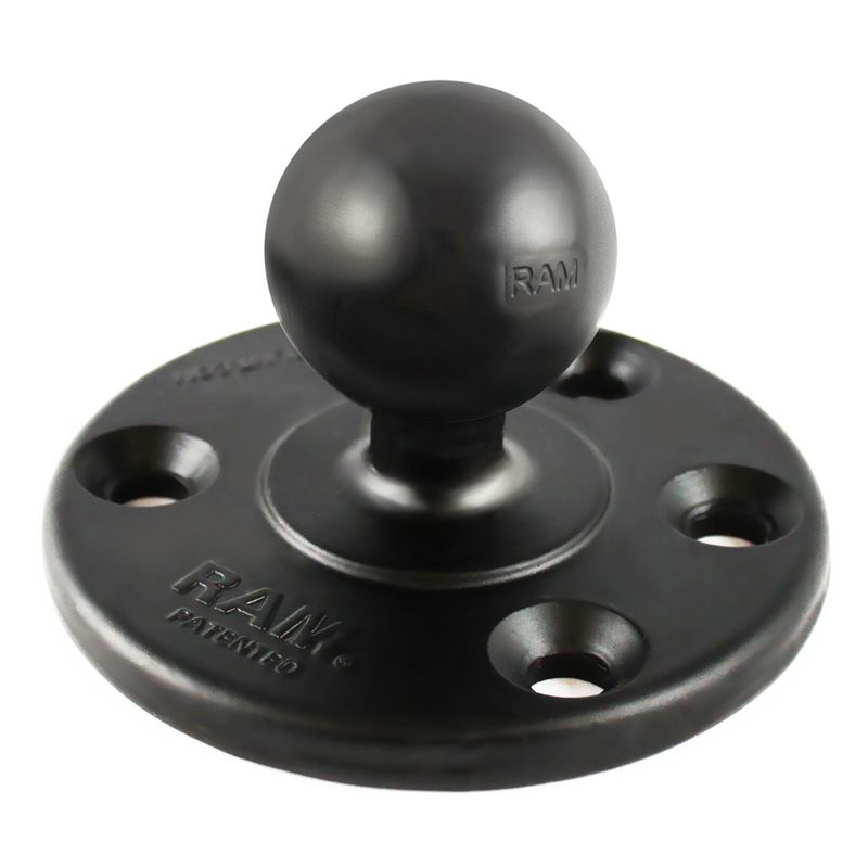 RAM Grote Ronde Plaat met Bal en Versterkte Staalbout - RAM Mounts RAM-240U-IN1 afbeelding 2