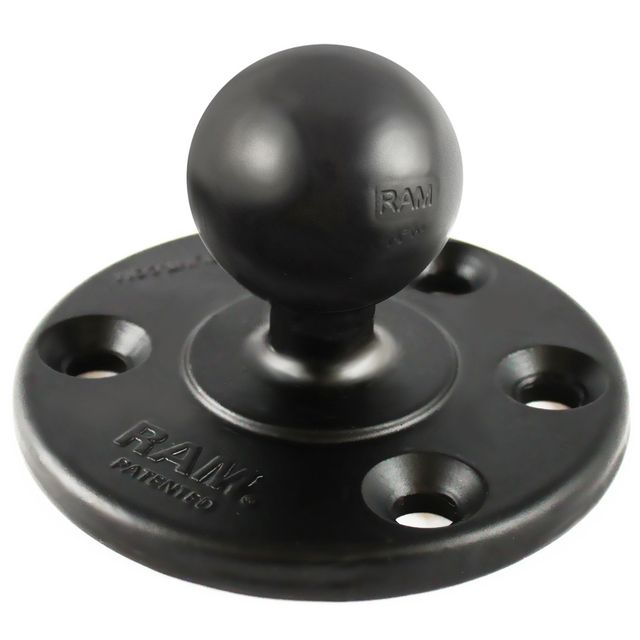 RAM 8" Bovenste Paal met Dubbele Zwaaiarmen & Grote Ronde Plaat - RAM Mounts RAM-VP-SW1-8-240 afbeelding 4