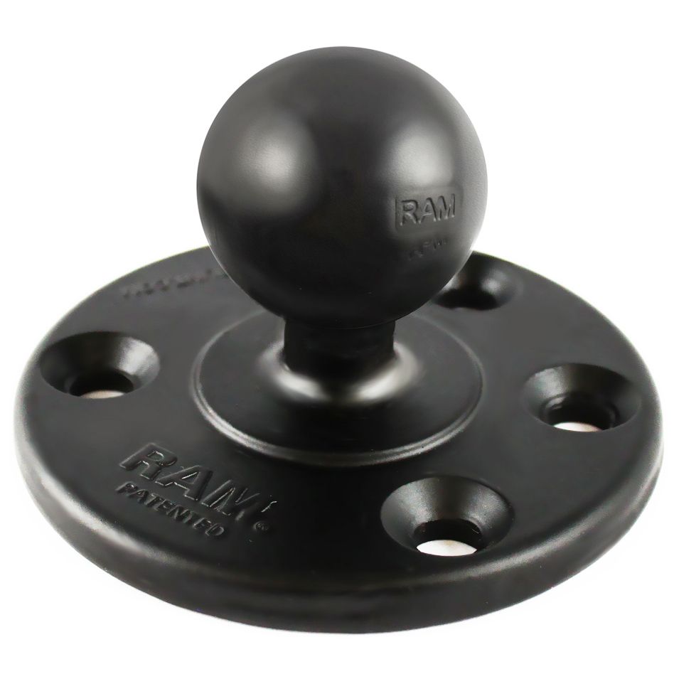 RAM Grote Ronde Plaat met Bal - C Maat - RAM Mounts RAM-240U afbeelding 1