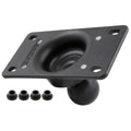 RAM 50x100mm half VESA plate met bal en aangepaste voorgeboorde gaten - RAM Mounts RAM-243U-AVA1