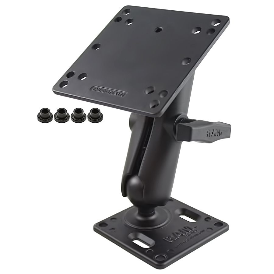 RAM Dubbele Bal Montage met 75x75mm VESA-plaat en 100x100mm VESA-plaat - RAM Mounts RAM-246-2461U afbeelding 1