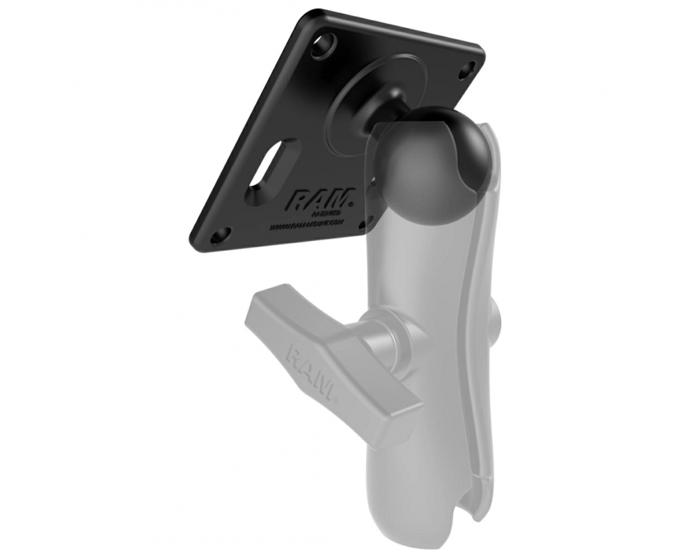 RAM 3 5/8" SQ. 75 MIL. VESA BASE W/ BALL