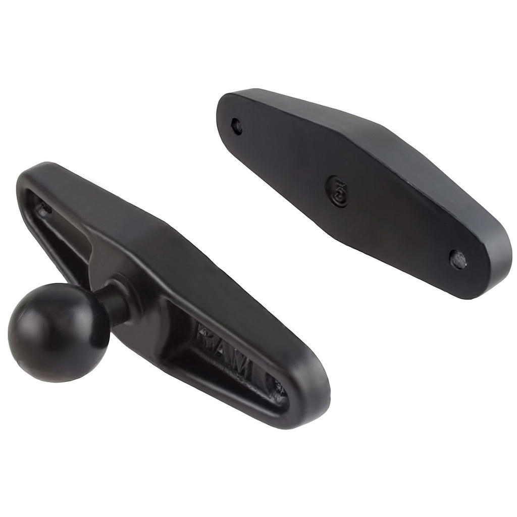 RAM Vierkante Paal Klem Basis voor Palen tot 5" Breed Zonder Hardware - RAM Mounts RAM-247U-5NH afbeelding 1