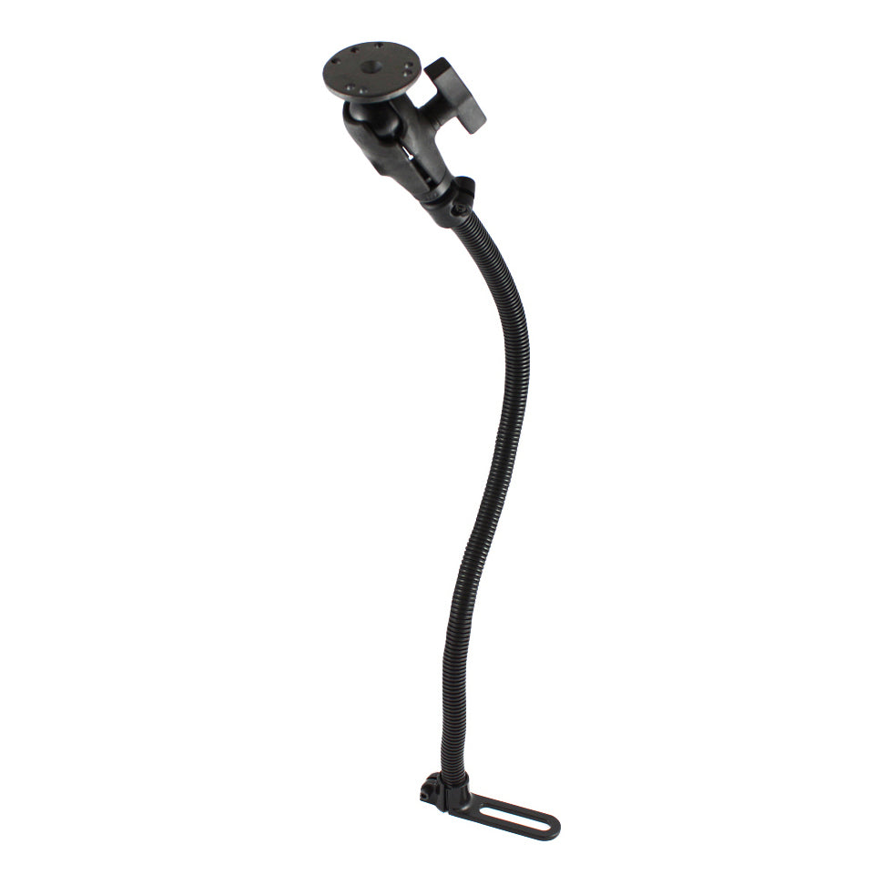 RAM pod i voertuigmontage met 24 aluminium stang en ronde plaat c maat - RAM Mounts RAM-316-1-24-202U