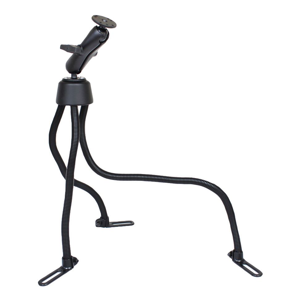 RAM Pod™ III Dubbele Bal Voertuigbevestiging met Ronde Plaat - RAM Mounts RAM-316-3-202U afbeelding 1