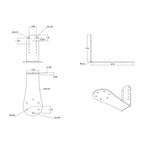 RAM Toetsenbord Adapter Plaat voor Symbol 5090 - RAM Mounts RAM-333-SYM2U afbeelding 2