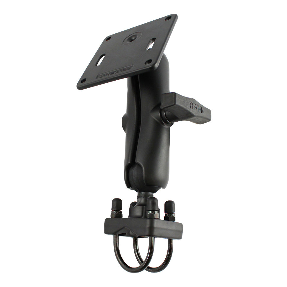 RAM dubbele u bout montage met 75x75mm VESA plaat voor 1 125 rails - RAM Mounts RAM-334U