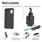 RAM EZ-Roll'r™ Dock en Dashboard Bevestiging voor Samsung XCover7 Pro en 6 Pro - RAM Mounts RAM-B-101-225B2-SAM84-V7B1U afbeelding 3