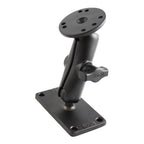 RAM dubbele bal montage met ronde plaat en 2 x 4 plaat medium - RAM Mounts RAM-B-101-24U