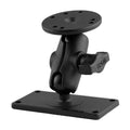 RAM dubbele bal montage met ronde plaat en 2 x 4 plaat kort - RAM Mounts RAM-B-101-A-24U