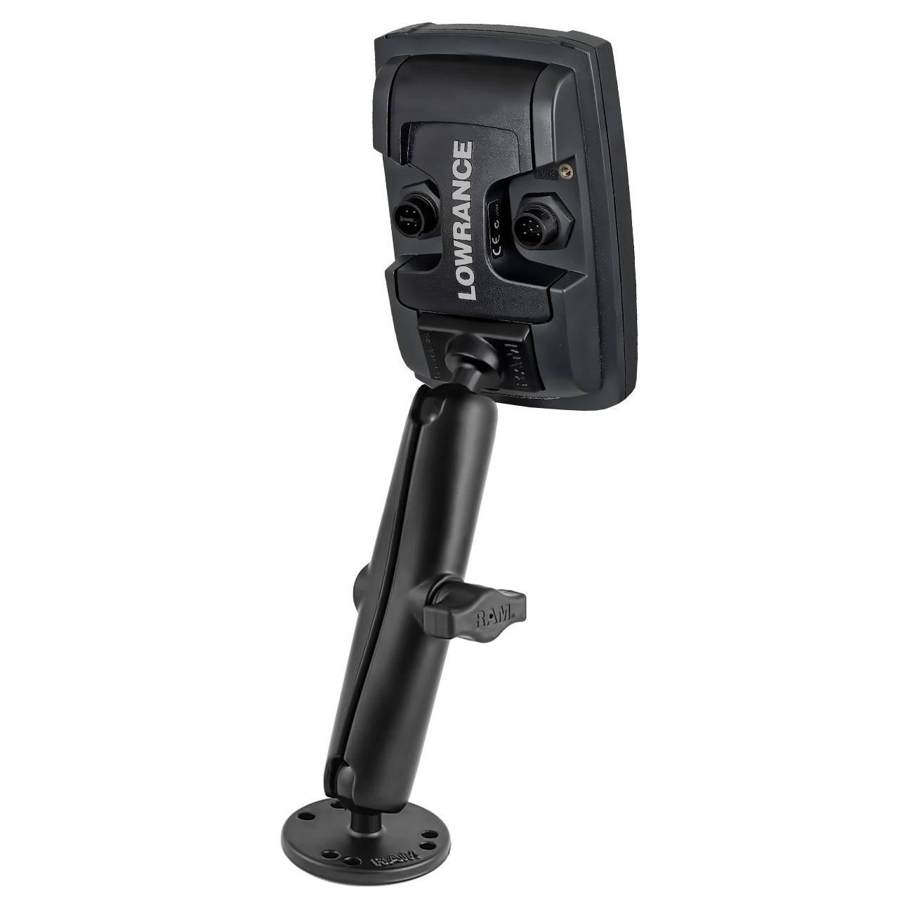 RAM Dubbele Bal Mount voor Lowrance Elite-4 & Mark-4 - RAM Mounts RAM-B-101-C-LO11 afbeelding 2
