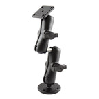 RAM dubbele bal montage met dubbele bal adapter en amps plaat - RAM Mounts RAM-B-101-DEX1U
