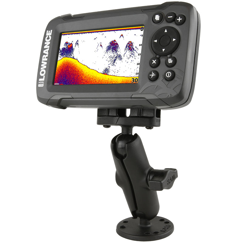 RAM dubbele balbevestiging voor lowrance eagle 4 5 hook reveal series - RAM Mounts RAM-B-101-LO12