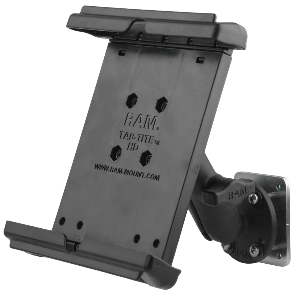 RAM dashboard montage met steunplaat voor 8 tablets met behuizing - RAM Mounts RAM-B-101B2-TAB12U