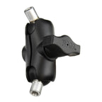 RAM dubbele bal montage met twee 14 20 schroefdraadgat adapters - RAM Mounts RAM-B-101U-A-AAR1