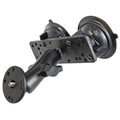 RAM twist lock dual zuigbevestiging met 14 20 male threaded adapter - RAM Mounts RAM-B-101U-BR1