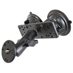 RAM Twist-Lock™ Dual Zuigbevestiging met 1/4 "-20 Male Threaded Adapter - RAM Mounts RAM-B-101U-BR1 afbeelding 1