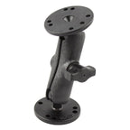 RAM Dubbele Bal Montage met Composiet Arm en Metalen Ronde Platen - RAM Mounts RAM-B-101U-CIP1 afbeelding 1