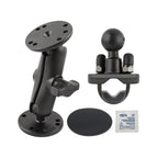 RAM dubbele bal mount met boor down u bout adhesive bases - RAM Mounts RAM-B-101U-CR1
