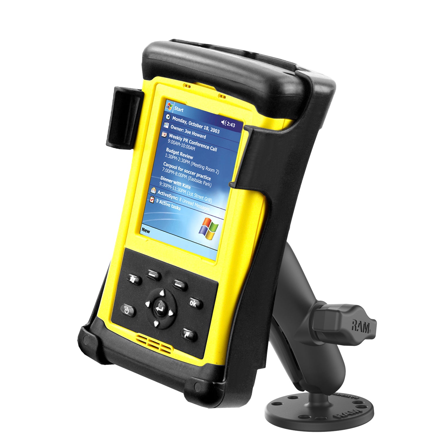 RAM drill down dubbele bal montagevoor trimble recon - RAM Mounts RAM-B-101U-TD1