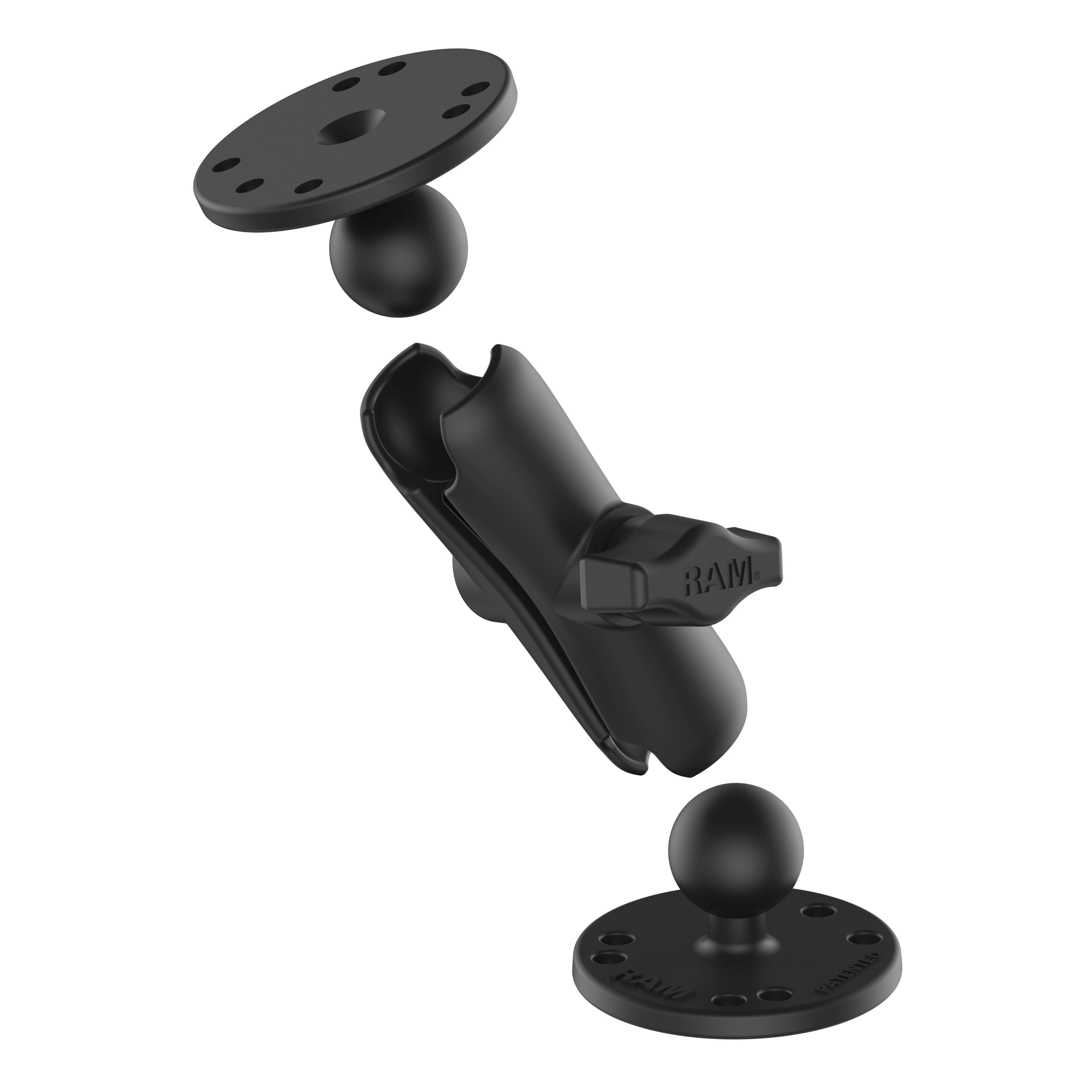 RAM Universele Dubbele Bal Montage met Twee Ronde Platen - B Maat Medium - RAM Mounts RAM-B-101U afbeelding 2