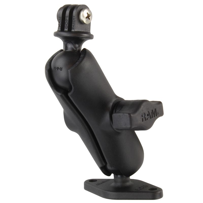 RAM Dubbele Kogel Diamantplaat Montage met Actie Camera Adapter - RAM Mounts RAM-B-102-GOP1U afbeelding 2