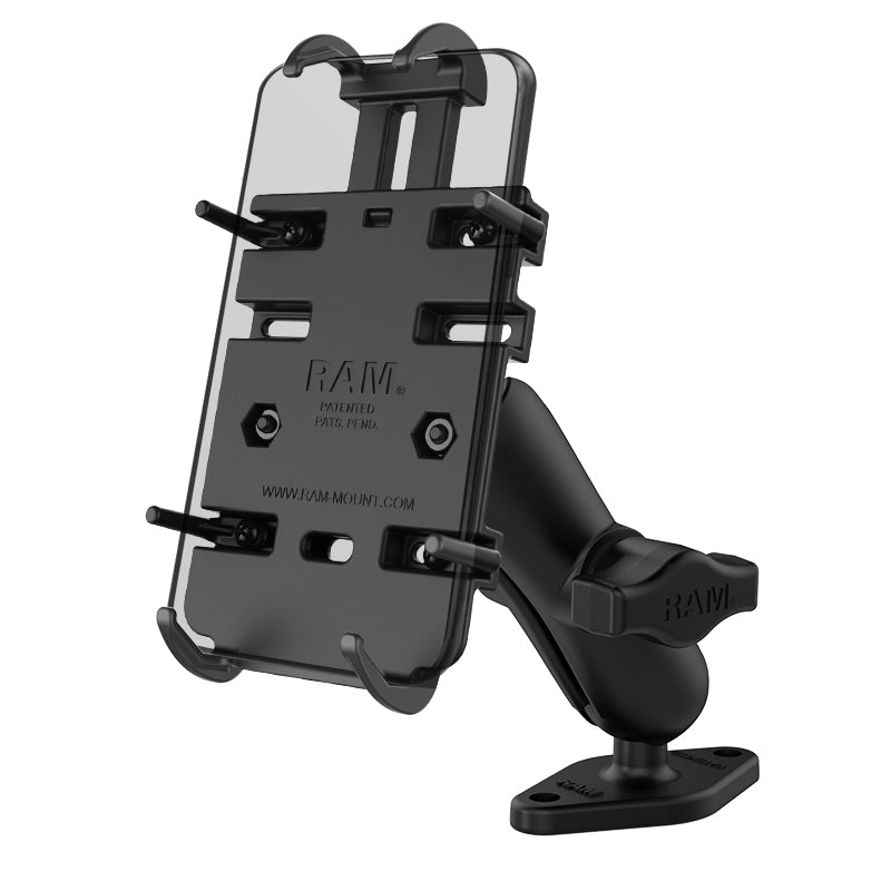 RAM quick grip telefoonhouder met diamantbasis - RAM Mounts RAM-B-102-PD3U