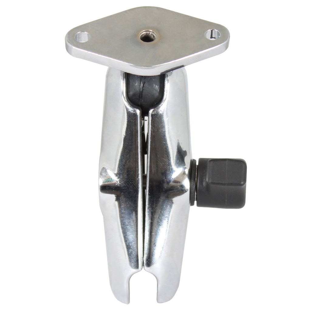 RAM Chrome Dubbele Socket Arm met Diamantplaat - Medium Arm - RAM Mounts RAM-B-103-238CHU afbeelding 2