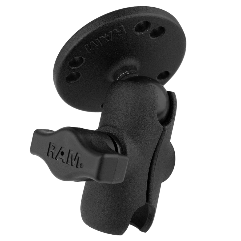 RAM Dubbele Socket Arm met Ronde Plaat- B Maat Kort - RAM Mounts RAM-B-103U-A afbeelding 2