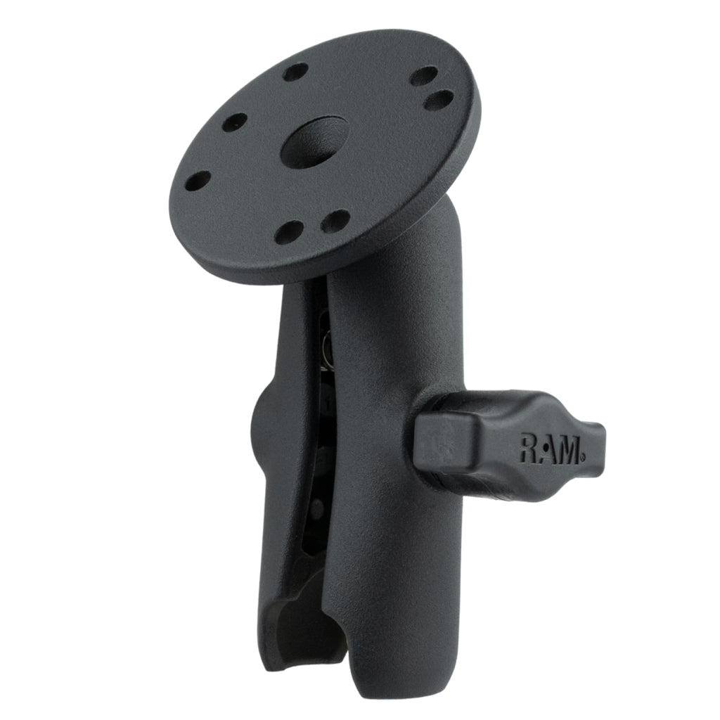 RAM Dubbele Socket Arm met Ronde Plaat - B Maat Medium - RAM Mounts RAM-B-103U afbeelding 1