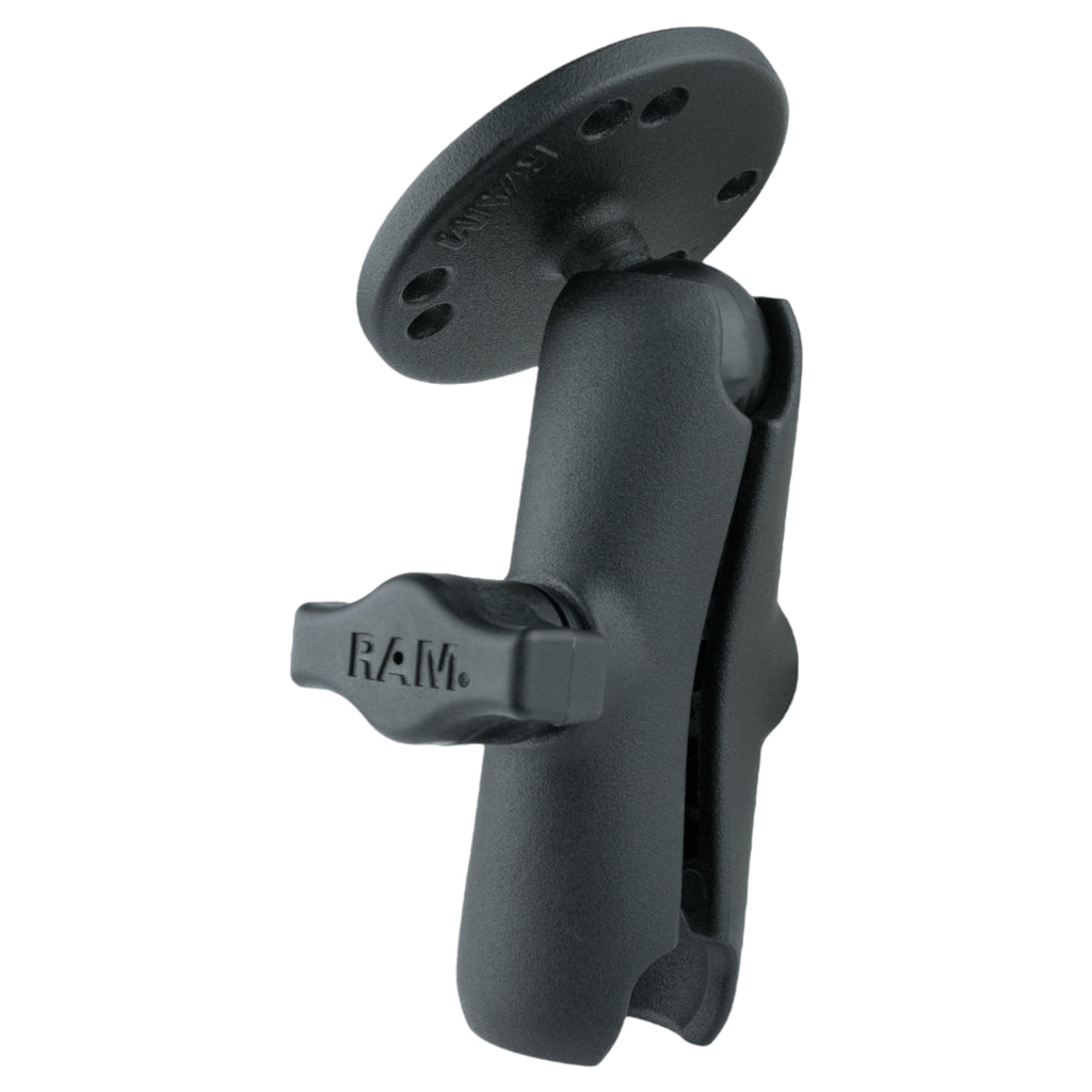RAM Dubbele Socket Arm met Ronde Plaat - B Maat Medium - RAM Mounts RAM-B-103U afbeelding 2