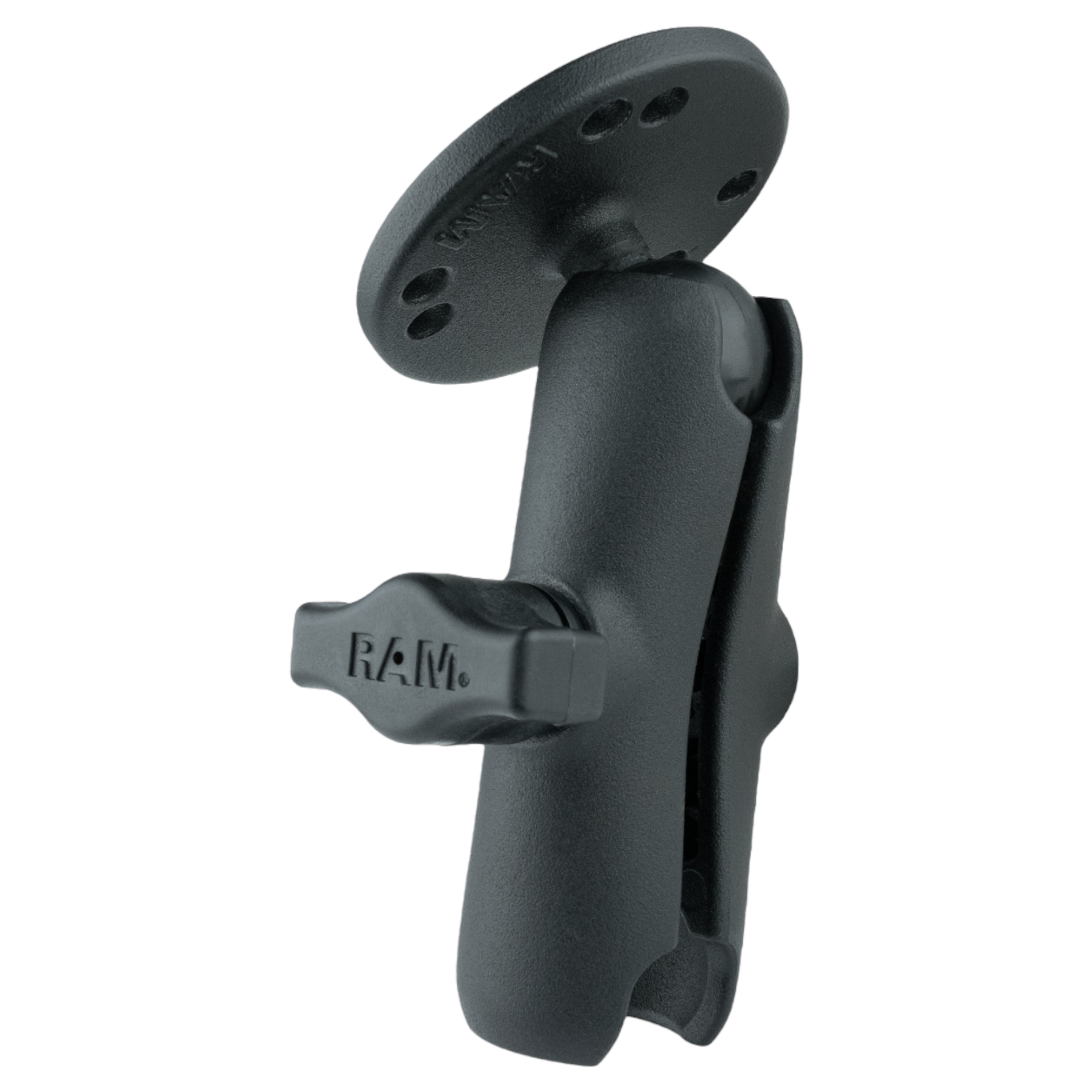 RAM Dubbele Socket Arm met Ronde Plaat - B Maat Medium - RAM Mounts RAM-B-103U afbeelding 2