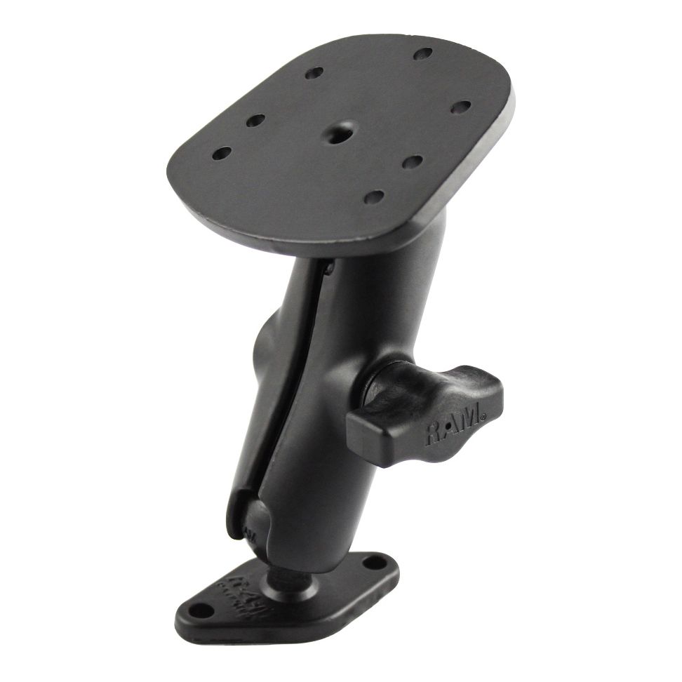 RAM Dubbele Bal Diamantplaat Montage voor Humminbird Piranha + Meer - RAM Mounts RAM-B-107-1U-238 afbeelding 2