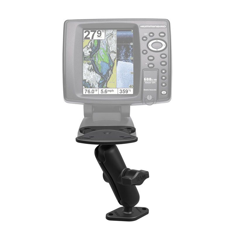 RAM visvinder Diamond plaat montage voor Humminbird apparaten - RAM Mounts RAM-B-107U-238 afbeelding 1