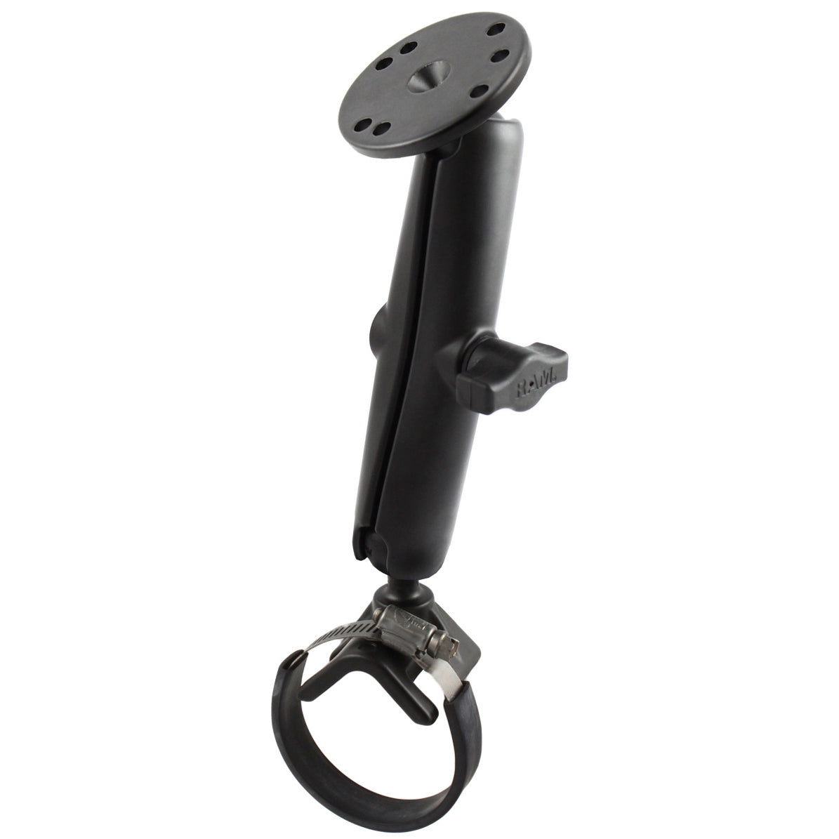 RAM Dubbele Bal Slangklem Kit 2" - 3" met AMPS Plaat - Lang - RAM Mounts RAM-B-108-C-STRAP40 afbeelding 1