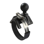 RAM Dubbele Bal Slangklem Kit 2" - 3" met Diamantplaat - Kort - RAM Mounts RAM-B-108-A-STRAP40-238 afbeelding 3
