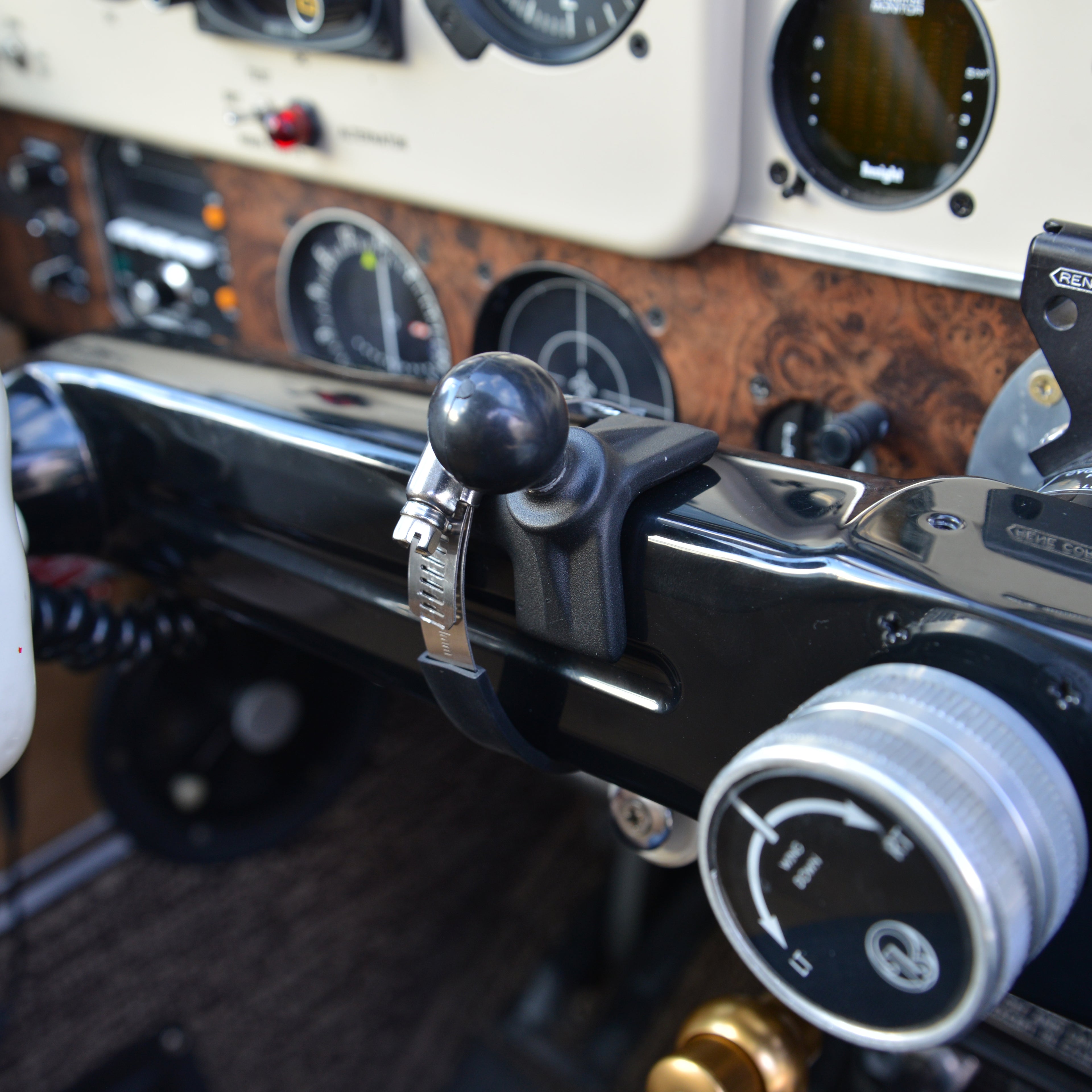 RAM Grote Riem Slangklem Basis voor Beechcraft Bonanza Vliegtuigen - RAM Mounts RAM-B-108B-STRAP40U afbeelding 2