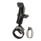 RAM dubbele bal riem slangklem mount met diamantplaat medium - RAM Mounts RAM-B-108U-GP1