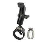 RAM Dubbele Bal Riem Slangklem Mount met Diamantplaat - Medium - RAM Mounts RAM-B-108U-GP1 afbeelding 1