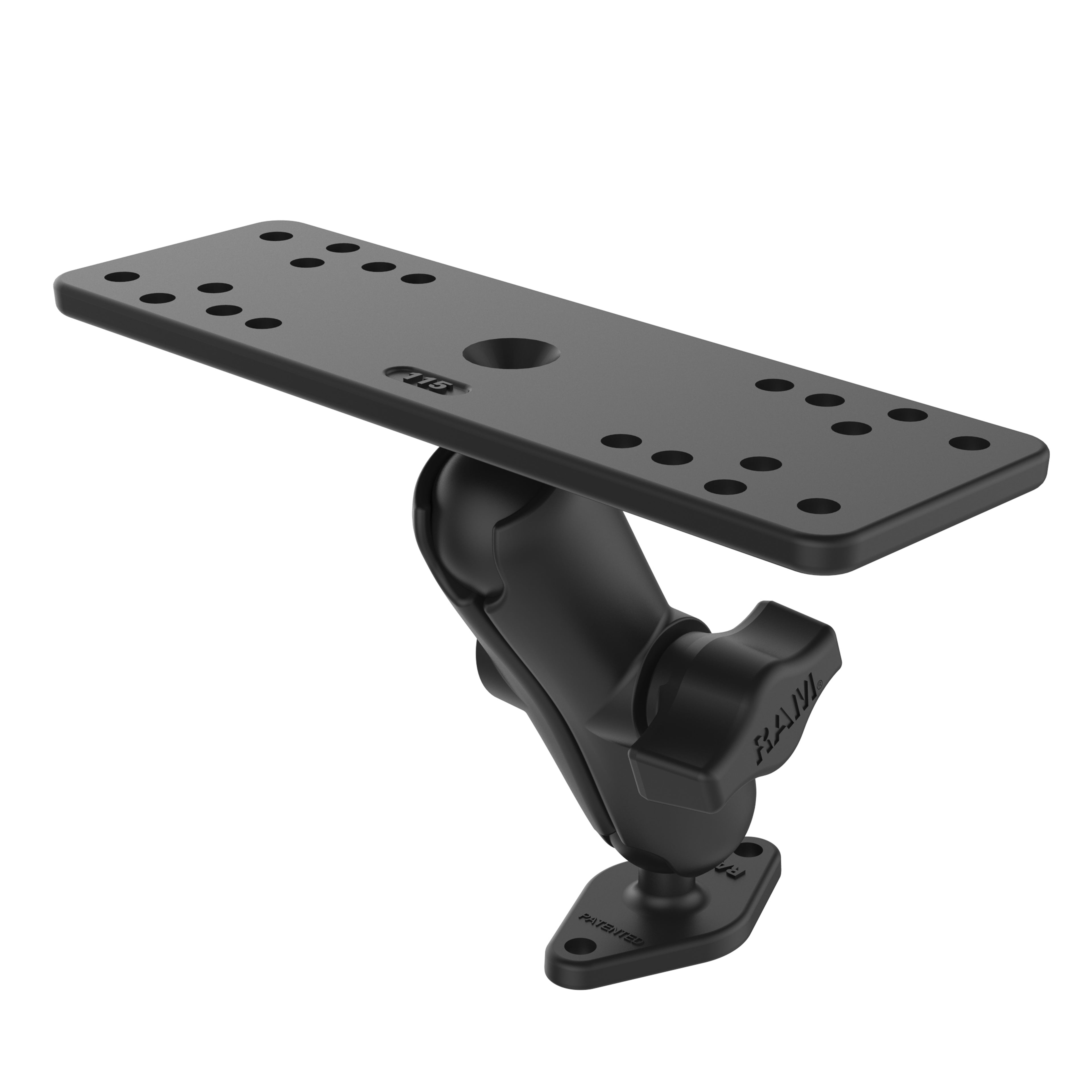 RAM Universele Maritieme Elektronica Montage met Diamant Basis - RAM Mounts RAM-B-111-238U afbeelding 1