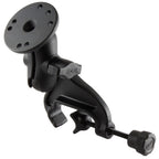 RAM dubbele bal juk klem montage met ronde plaat kort - RAM Mounts RAM-B-121-A-202