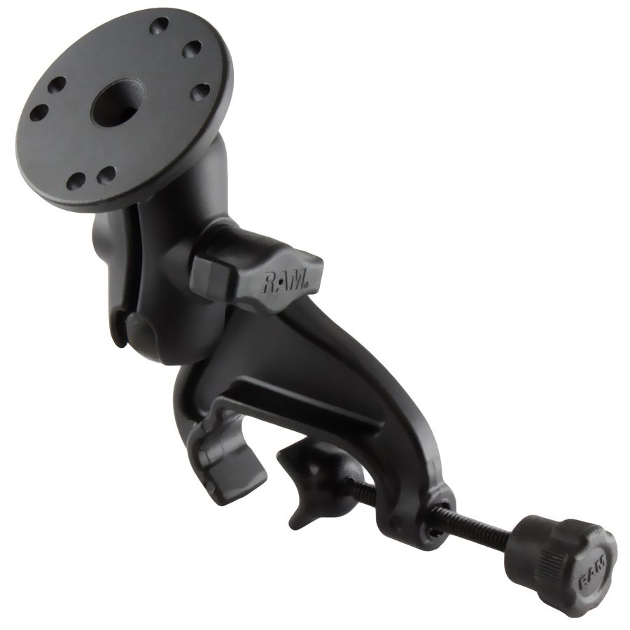RAM Dubbele Bal Juk Klem Montage met Ronde Plaat - Kort - RAM Mounts RAM-B-121-A-202 afbeelding 1