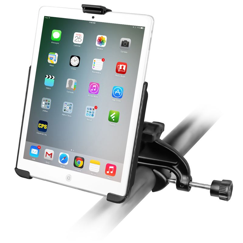 RAM EZ-Roll'r™ kraag met Yoke Clamp Mount voor Apple iPad mini 1-3 - RAM Mounts RAM-B-121-AP14U afbeelding 1