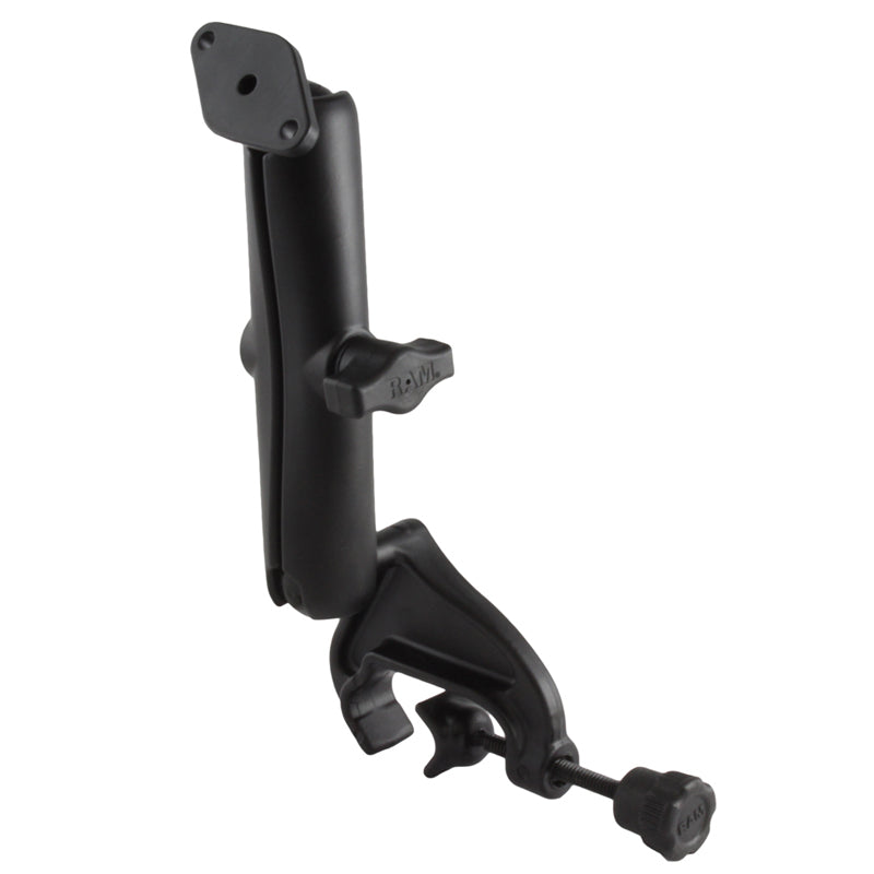RAM dubbele bal juk klem montage met diamant plaat lang - RAM Mounts RAM-B-121-C-238U