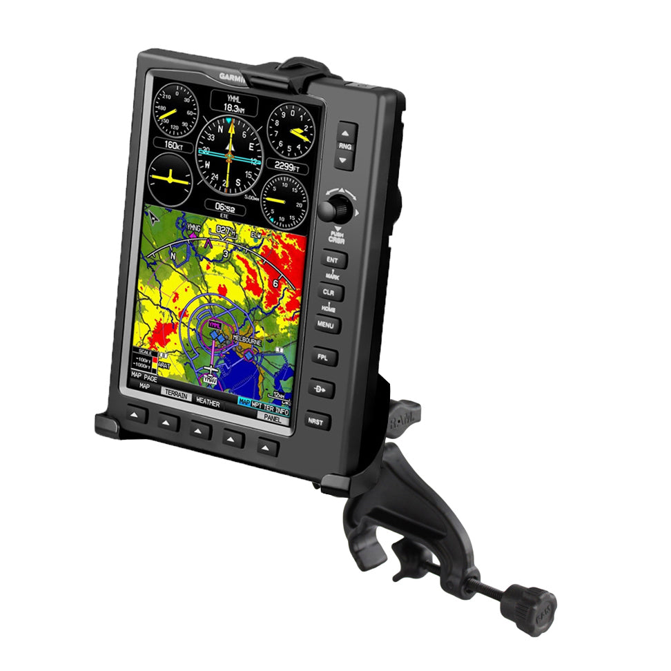 RAM dubbele bal yoke klem mount voor garmin 695 696 - RAM Mounts RAM-B-121-GA38U