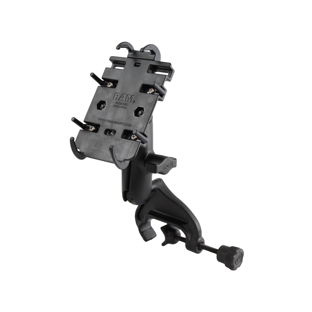 RAM Quick-Grip™ Telefoonhouder met Yoke Clamp Base - RAM Mounts RAM-B-121-PD3 afbeelding 1