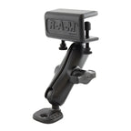 RAM dubbele bal zonnekap klem montage met ski spiegel adapter - RAM Mounts RAM-B-126BU