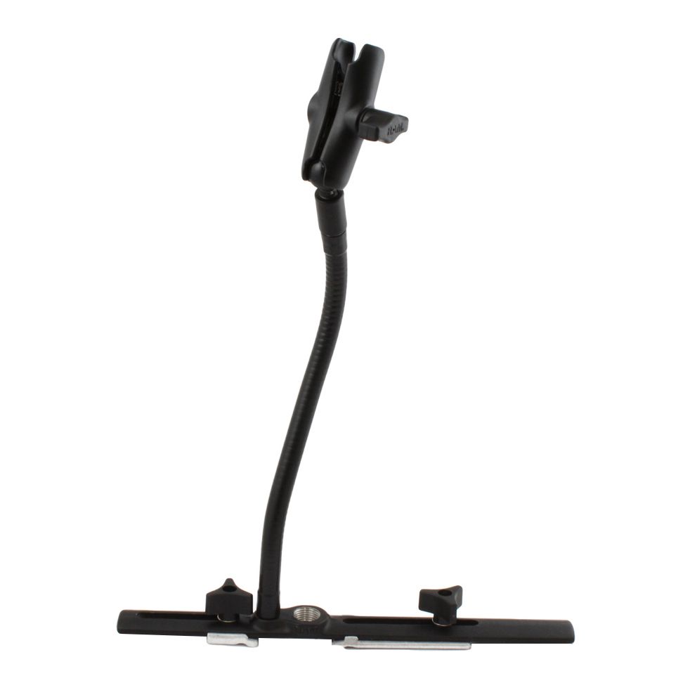 RAM Cessna Stoel Rail Montage met 12" Flex Arm en Dubbele Socket Arm - RAM Mounts RAM-B-131-201 afbeelding 1
