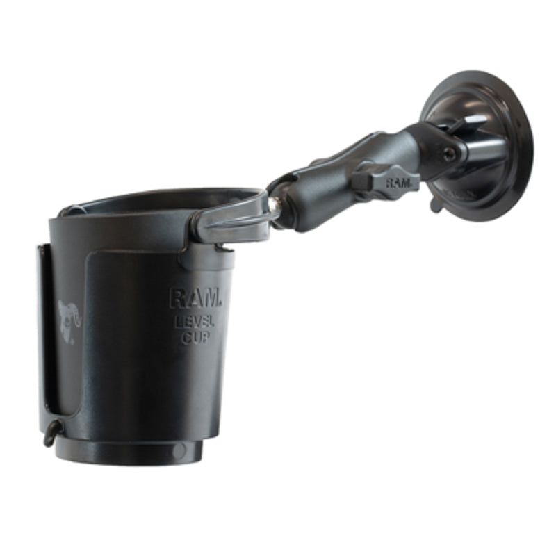RAM level cup 16oz drinkhouder met RAM twist lock zuigcup - RAM Mounts RAM-B-132SU